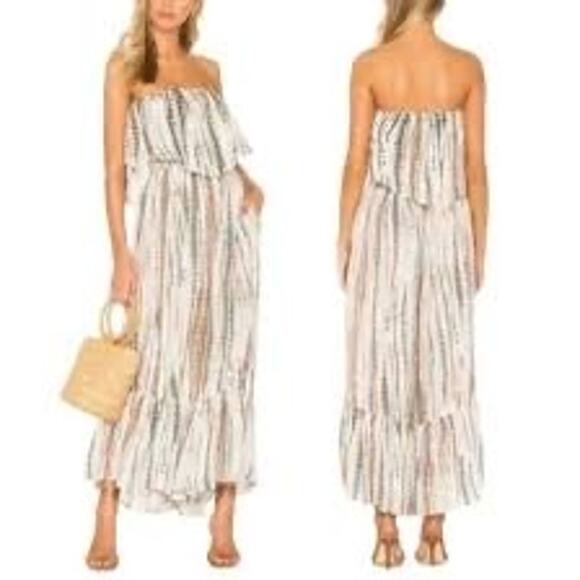 Free People Summer Vibes Tie Dye Tube Romper Size Small - Picture 2 of 8